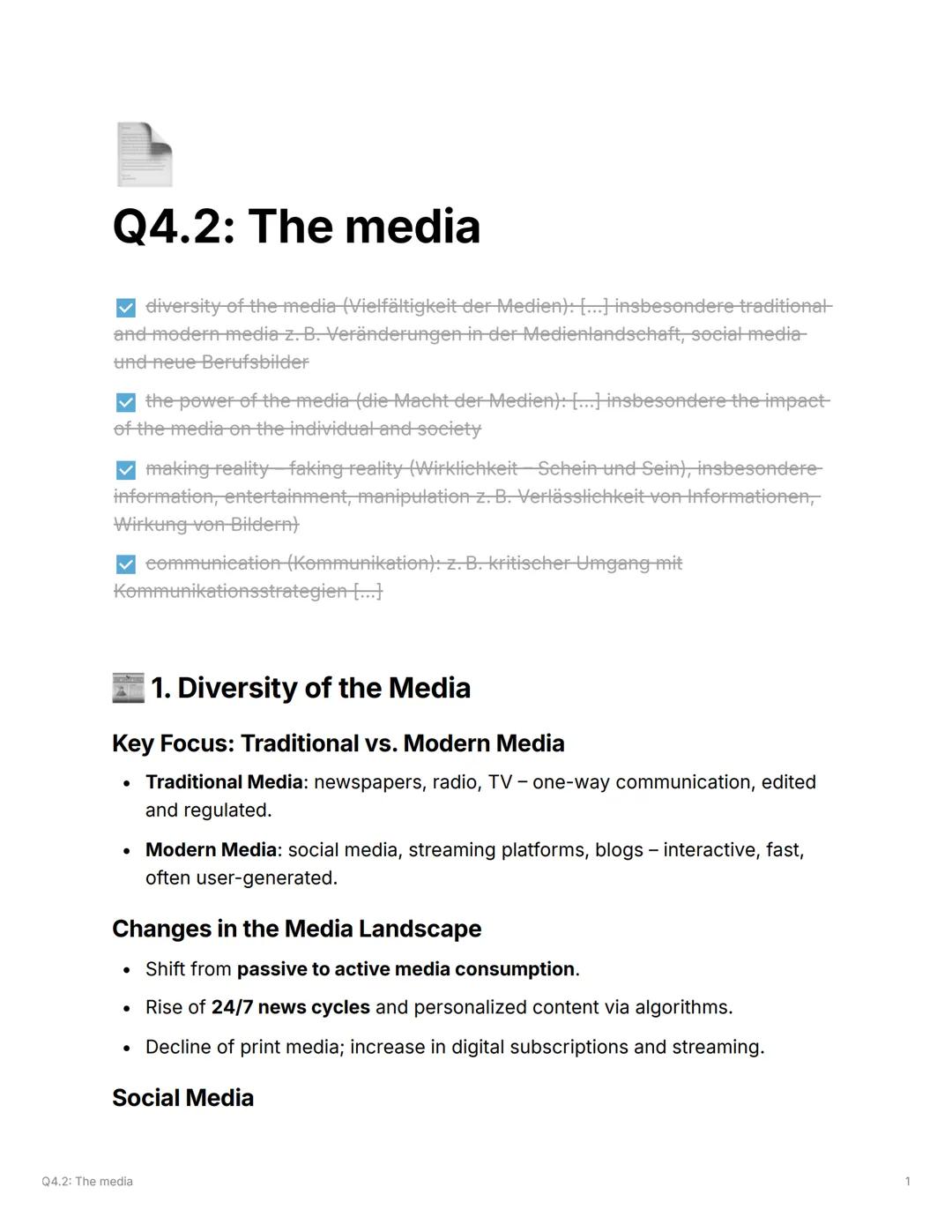 Englisch Abitur Media