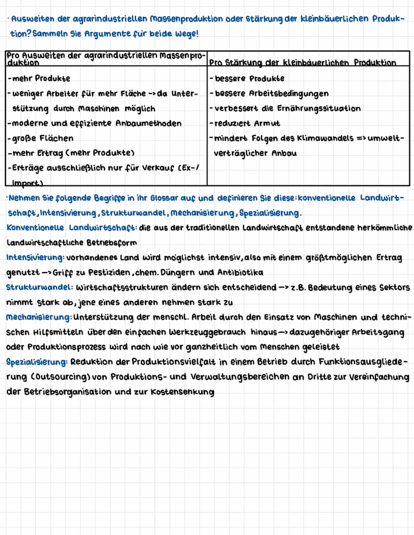 AGROBusiness Lösung des welternän-
rungsproblems?
LB 5.30-31
Lesen Sie im LB 5.30-31.
Beschreiben Sie anhand der Fotos M1, M2, M5, M7 die un
