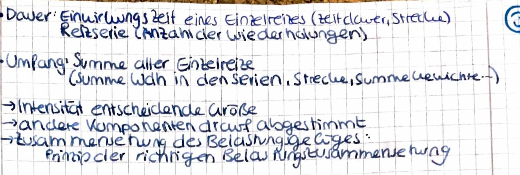 APrinzip der richtigen Belastungszusammensetzung
Spezifische Reize bewirken specifische Anpassungs-
reaution
4 Anpassung hat nur Sinn, wenn 