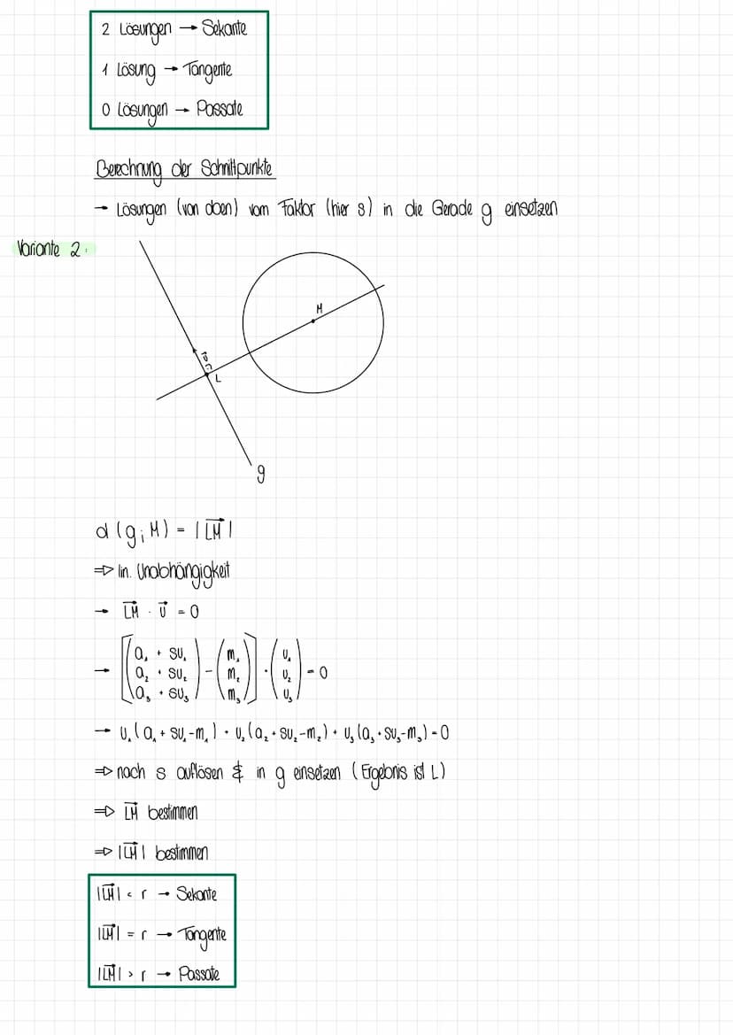 PUNKT
Kugeln
+
K: (x₁ - m₂ 1² + (x₂ − M₂ ) ² + (x₂ - m₂ )² = (²
• M (m₂ 1 m₂ (m₂)
Mittelpunkt
→ X (x₂1x₂1x₂)→ beliebiger Punkt
Radius der Ku