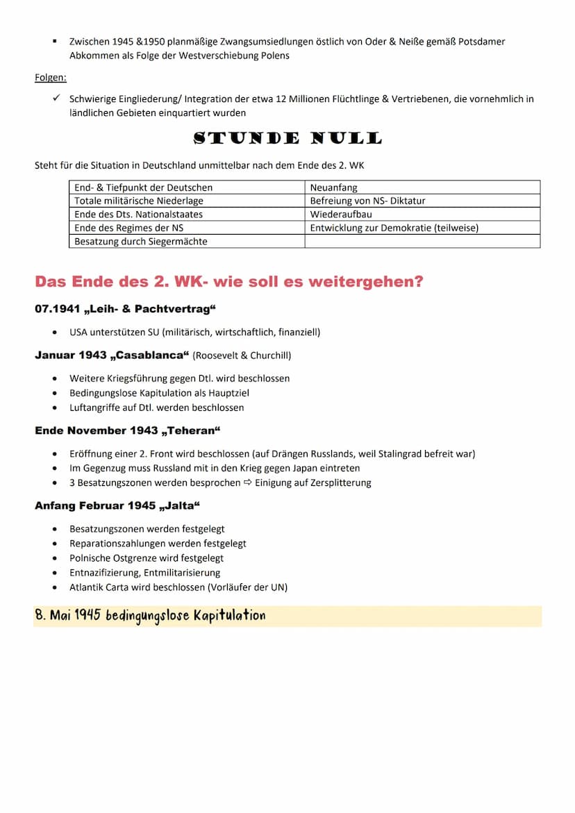 Per 2. Wk als Folge expansiver Außenpolitik & Ideologie
1. Die übergeordnete Zielsetzung der nationalsozialistischen Außenpolitik (Lebensrau
