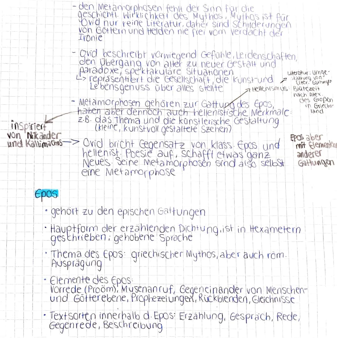 Ovid & seine Metamorphosen *43 v. Chr. +
V
17 n. Chr.
Ovid wuchs zu einer Zeit auf, in denen es kaum noch
blutige Wirren (zB. Bürgerkriege) 