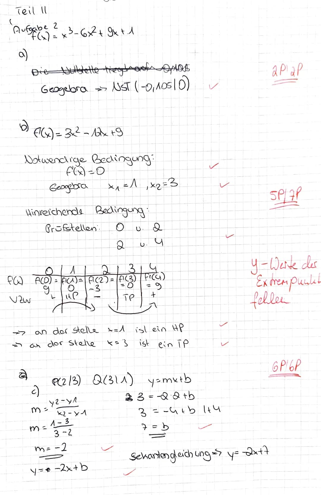Teil II: Innermathematische und kontextbezogene Aufgaben mit Hilfsmittel
Aufgab 2: Analysis (innermathematische Aufgabe)
Gegeben ist die Fun