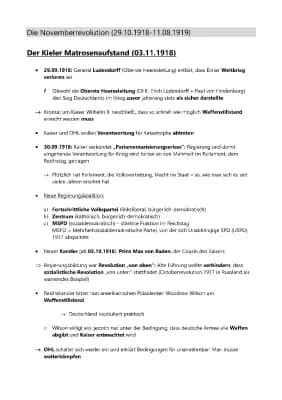 Know Weimarer Republik/Machtergreifung Hitlers - Abitur Lernzettel (LK Geschichte) thumbnail