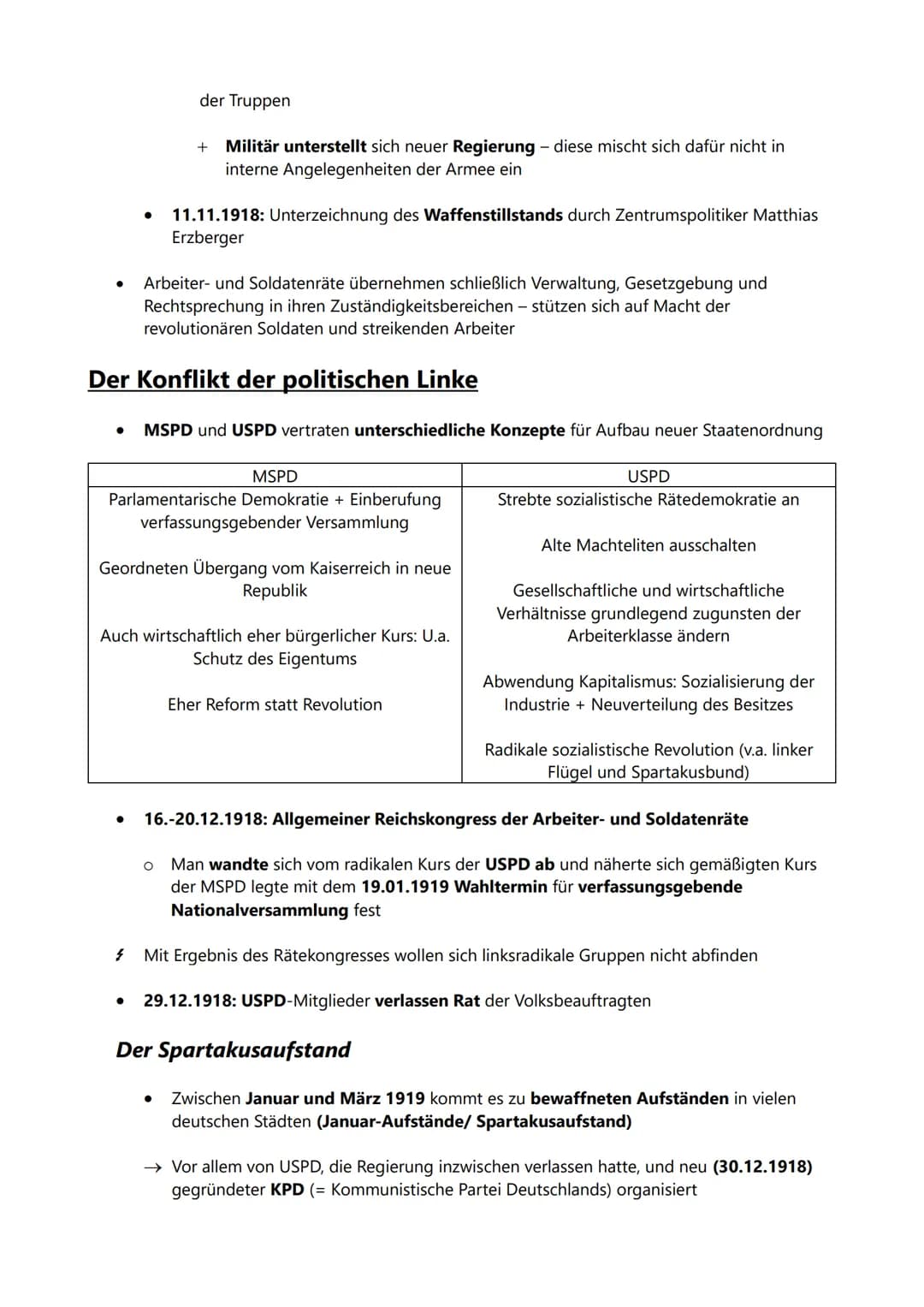 Die Novemberrevolution (29.10.1918-11.08.1919)
Der Kieler Matrosenaufstand (03.11.1918)
●
→ Kronrat um Kaiser Wilhelm II. beschließt, dass s