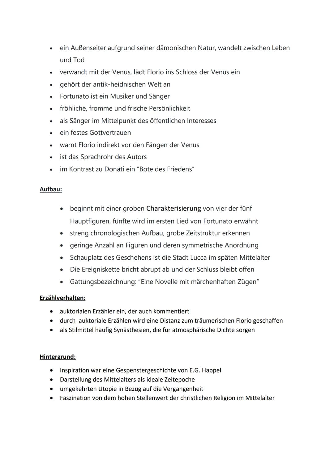 Das Marmorbild von Friedrich Eichendorf
Joseph von Eichendorf:
●
●
Stil: einfache Formen, begrenzte Welt aus Bildern und Worten gegen ein ko