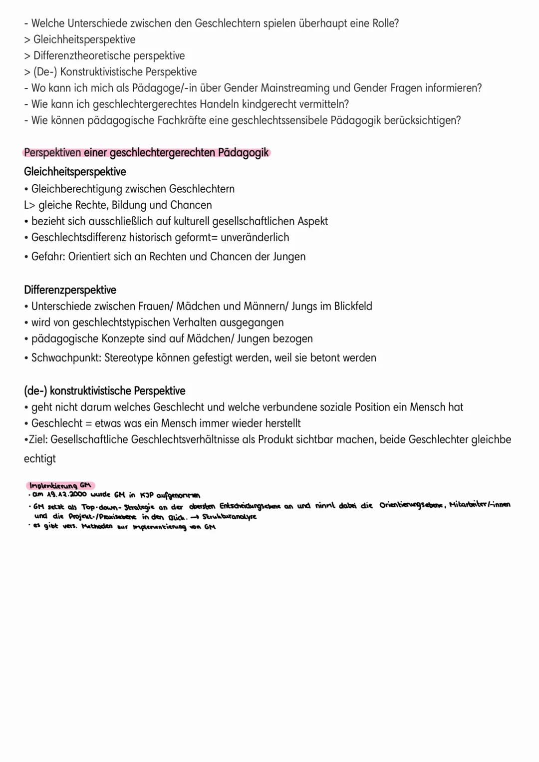 Sex und Gender
• Sex ist der englische Begriffe für das biologische Geschlecht
Gender ist der Begriff für das soziale Geschlecht
●
Lernzette