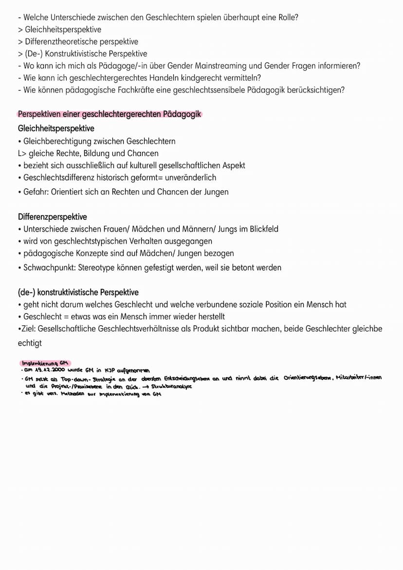 Sex und Gender
• Sex ist der englische Begriffe für das biologische Geschlecht
Gender ist der Begriff für das soziale Geschlecht
●
Lernzette
