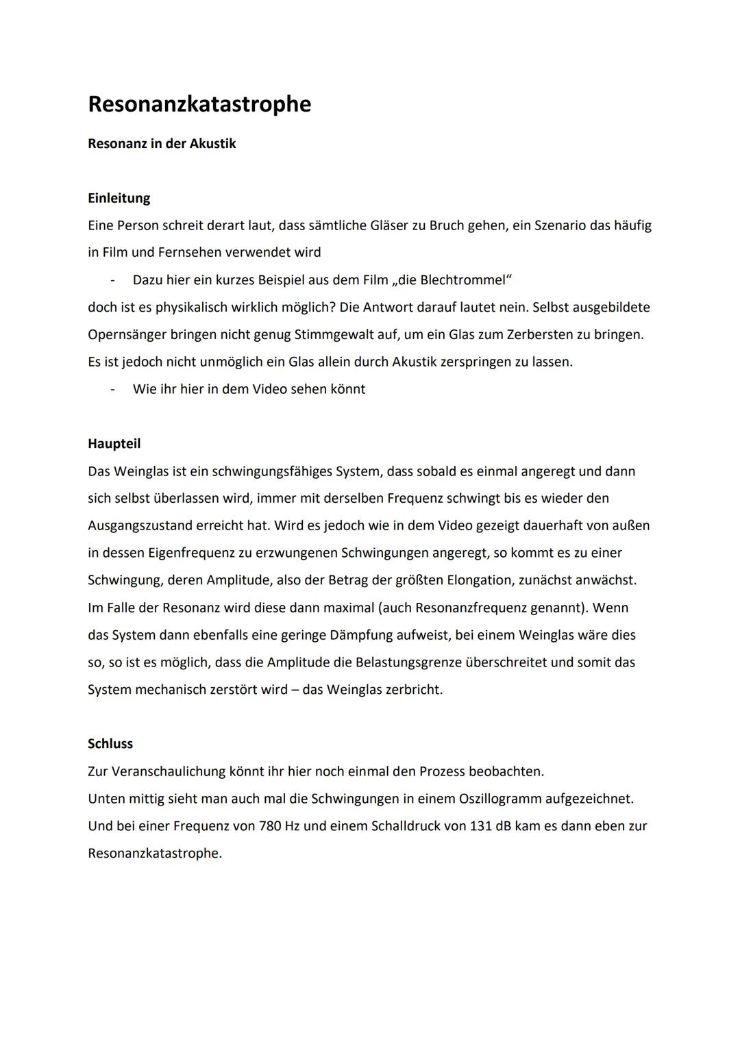 Alles über Resonanzkatastrophen: Brücken, Beispiele und Videos