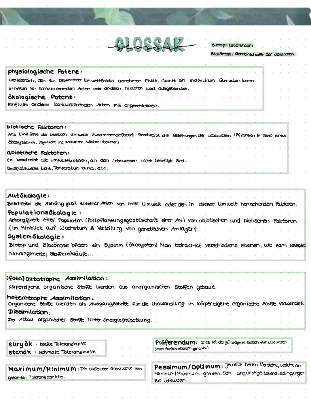 Ökologie