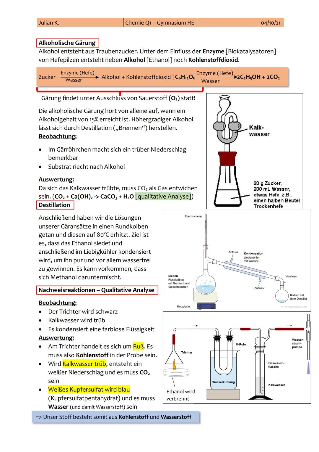 Julian K.
1. Chemie-Klausur
Thema: Alkane, Alkene, Alkine und Alkanole
Themen:
I.
II.
III.
IV.
Chemie Q1-Gymnasium HE
I. Alkane
Alkane (Homo