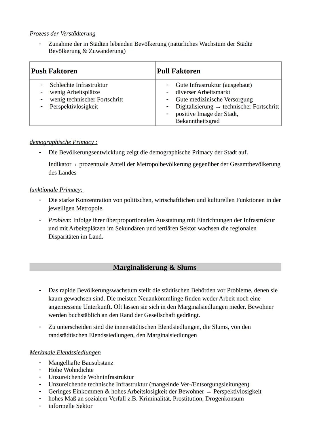 # STADTGEOGRAPHIE

Lateinamerika

- strukturellen Gliederung stark von der Entwicklung in der früheren Kolonialzeit geprägt
- Es ergaben sic