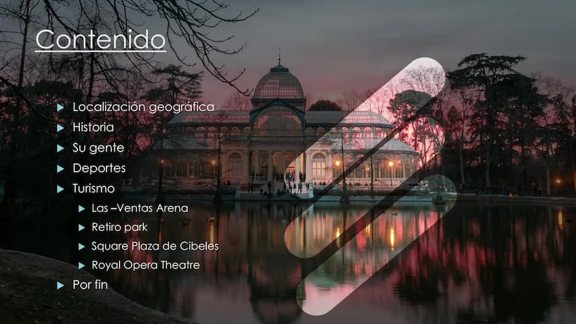 Fynn Linke
Spanisch
Madrid
Pagina del titulo
Hoy hago una presentación sobre Madrid.
Contenido
03.04.2021
Entro en la ubicación geográfica, 
