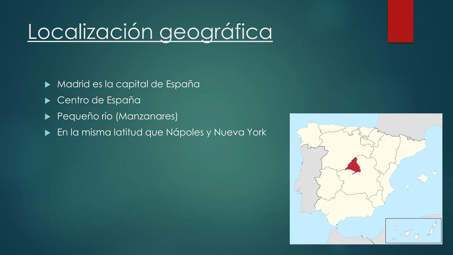 Fynn Linke
Spanisch
Madrid
Pagina del titulo
Hoy hago una presentación sobre Madrid.
Contenido
03.04.2021
Entro en la ubicación geográfica, 
