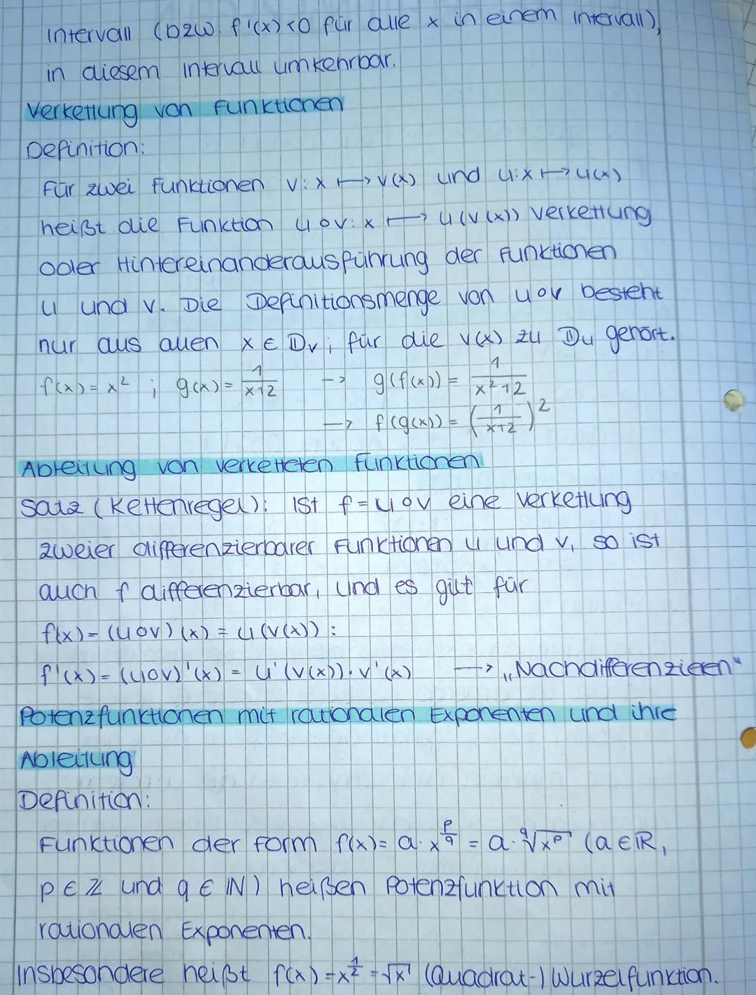 # WEITERE ABLEITUNGSREGELN

Erinnerung.

((x) = C f'(x) = 0

f(x)=g(x)+n(x) -> f'(x) = g'(x) + h'(x)

f(x) = c.g(x)
P'(x)=c.g(x)

f(x) = g(x