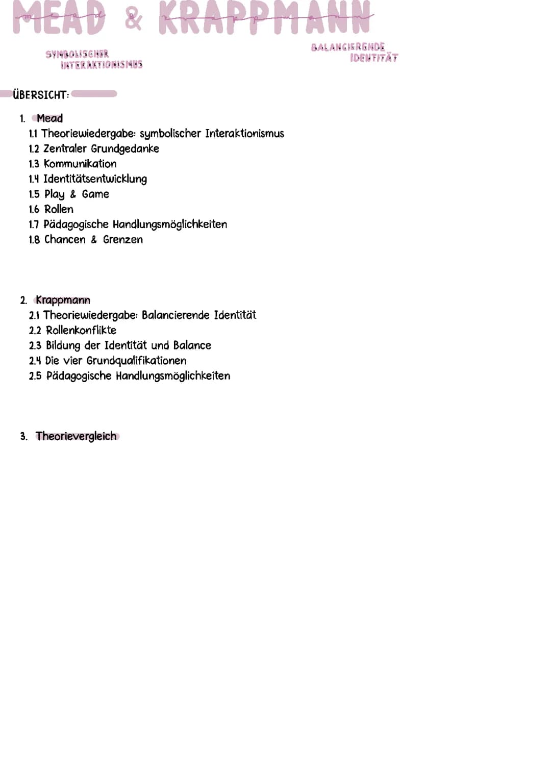 Mead und Krappmann 