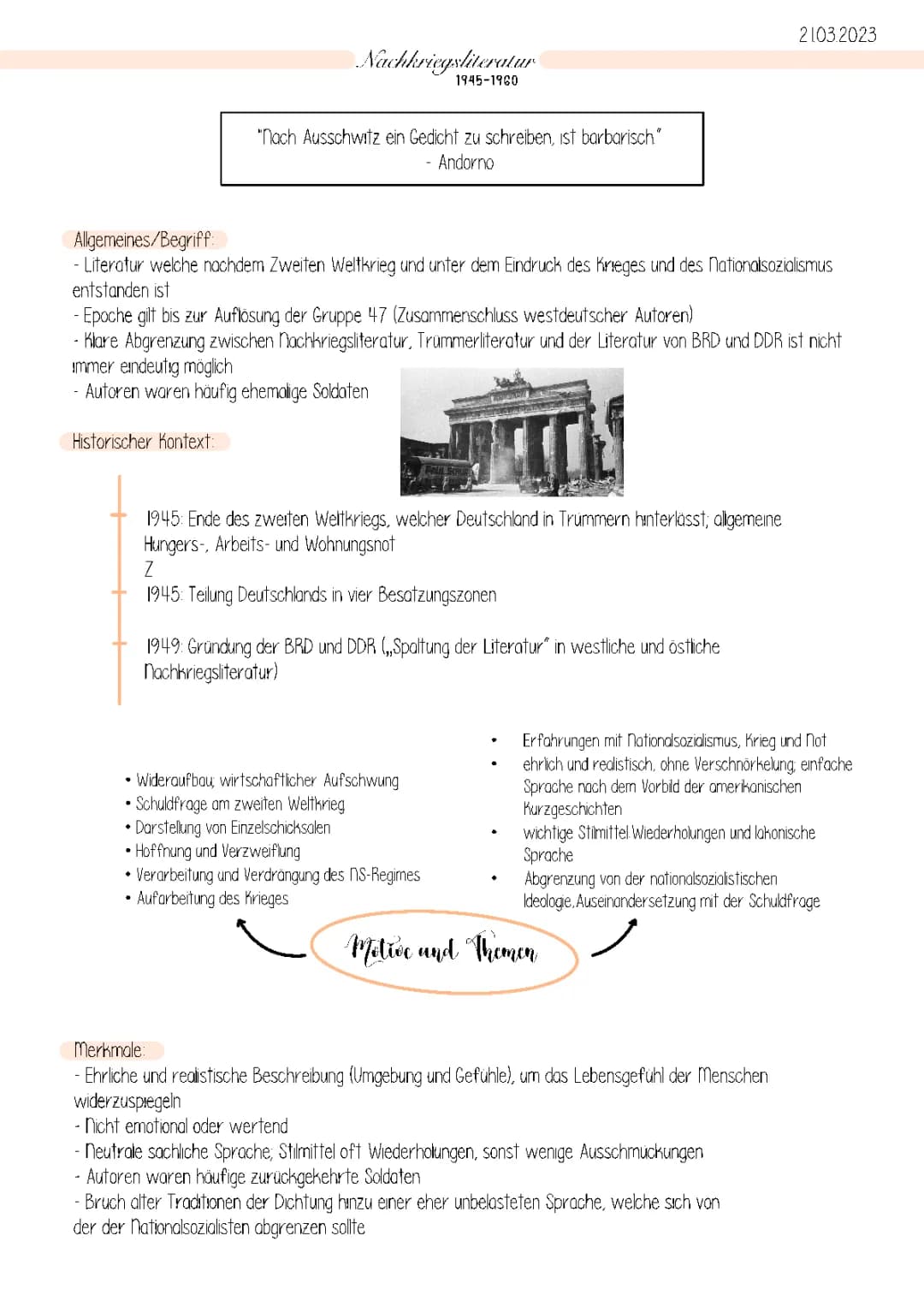 Nachkriegsliteratur