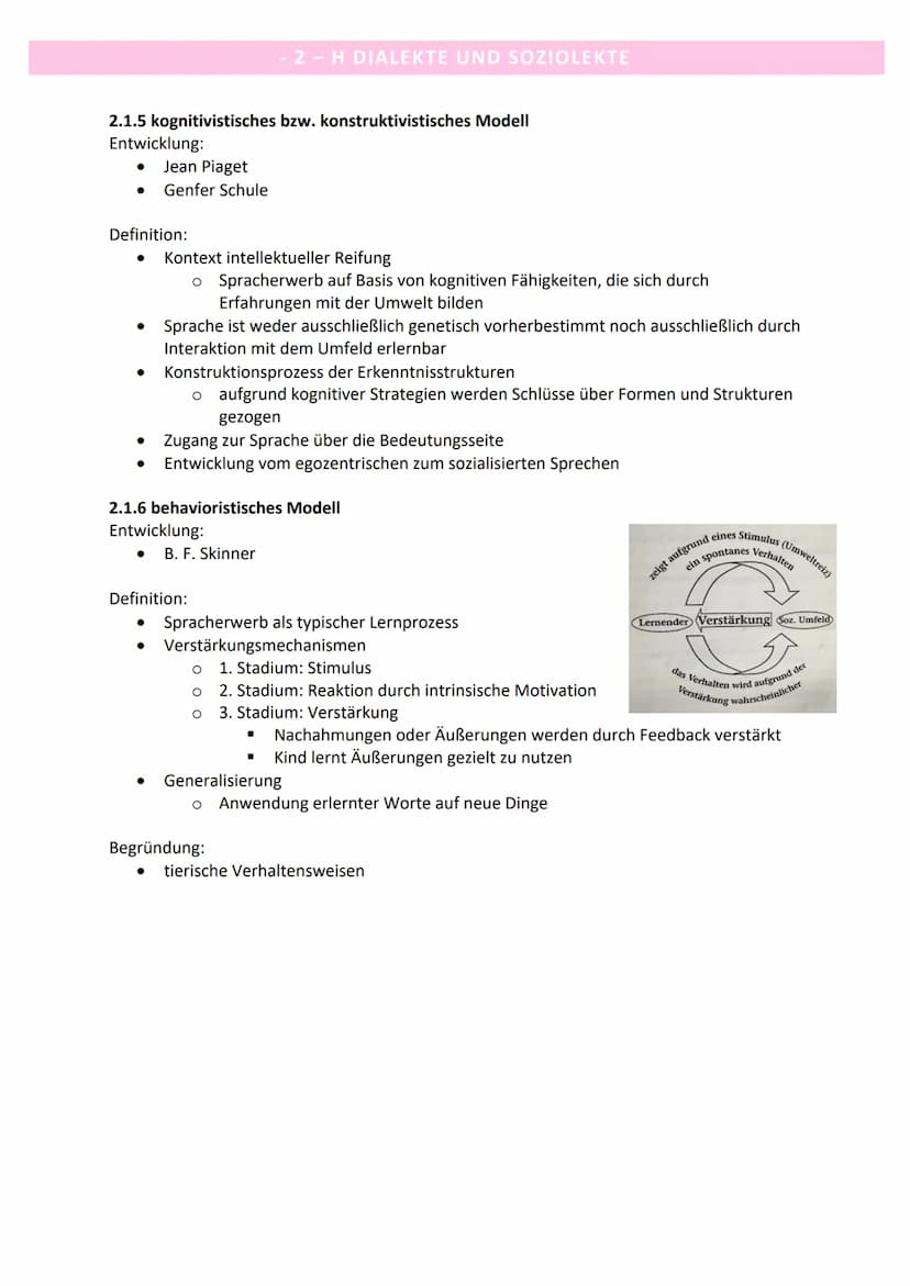 2.1 Spracherwerbsmodelle
2.1.1 Sprachfähigkeiten in verschiedenen Altersstufen
Alter
Fähigkeiten
2 Monate
erste Lallphase
„örre" oder ,,kraa