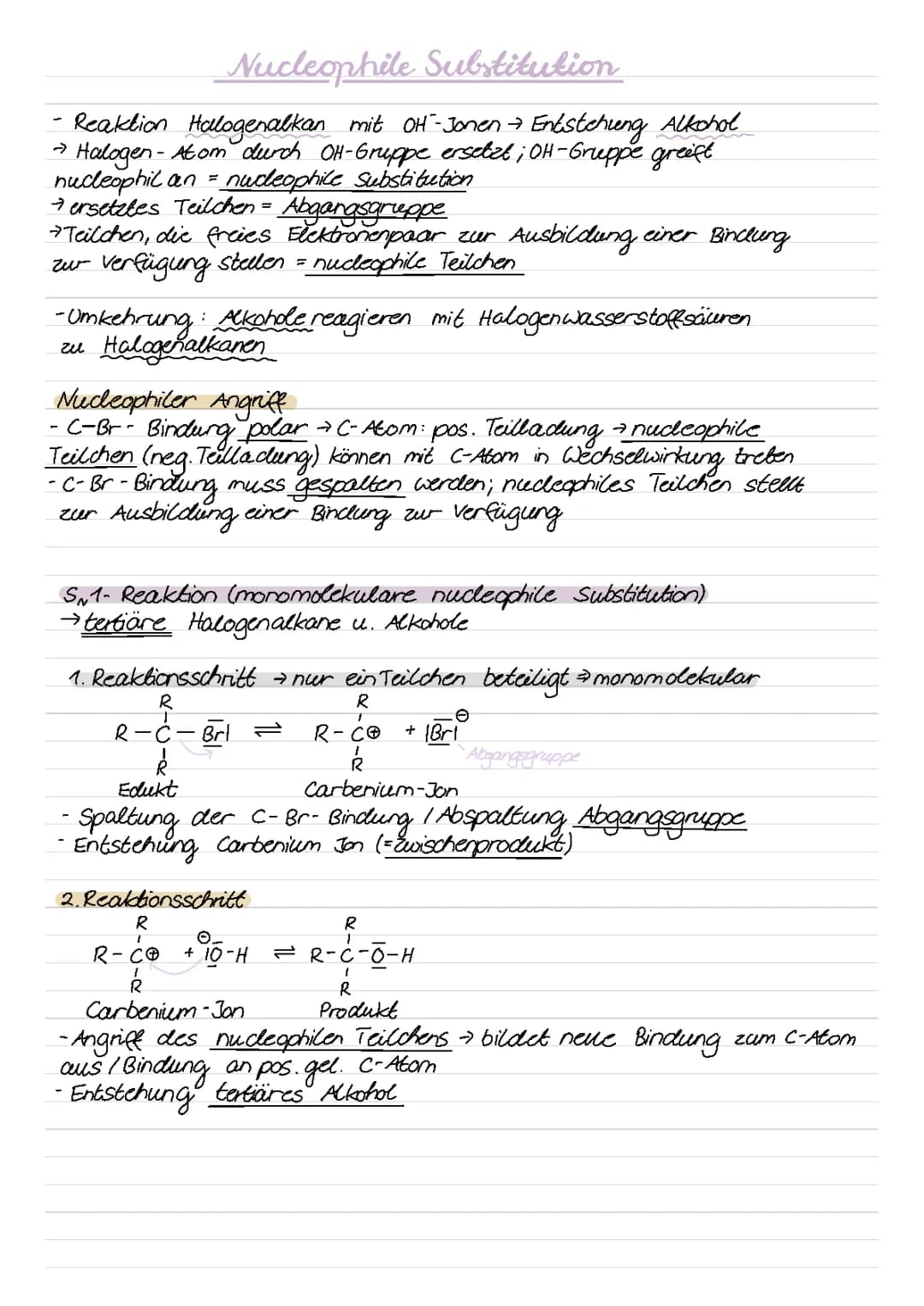Nucleophile Substitution