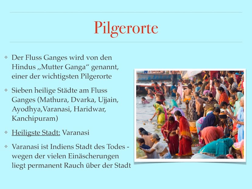 Hinduismus
Präsentation von Evelyn Oster, Julie Toussaint, Lisa
Behmann und Kathi Hagedorn
Religionskurs 11.2 bei
Frau Himmelsbach +
* Allge