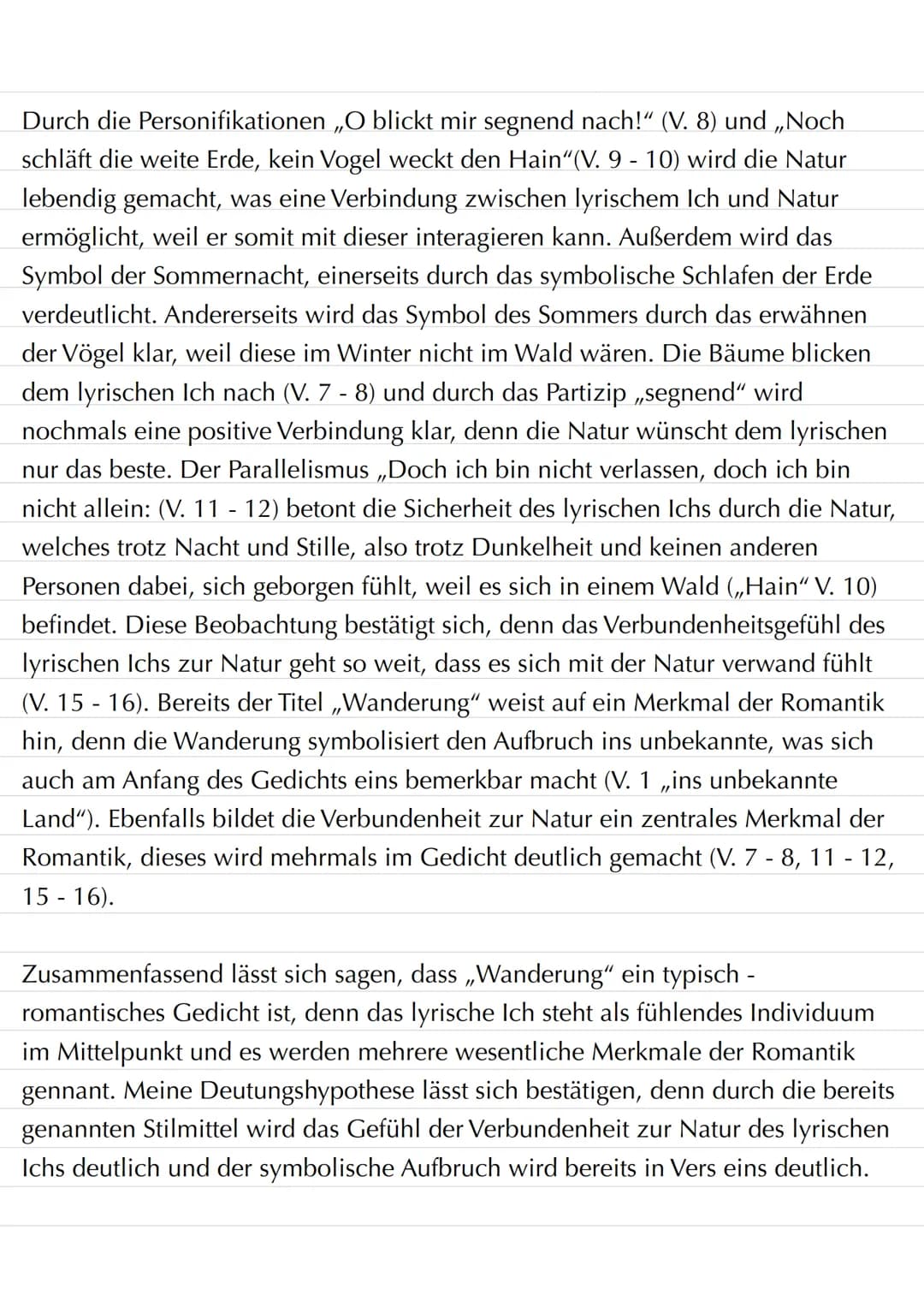 Wanderung - Justus Kerner
Das Gedicht ,,Wanderung", welches von Justinius Kerner (1786-1862)
geschrieben wurde und im Jahr 1826 erschienen i