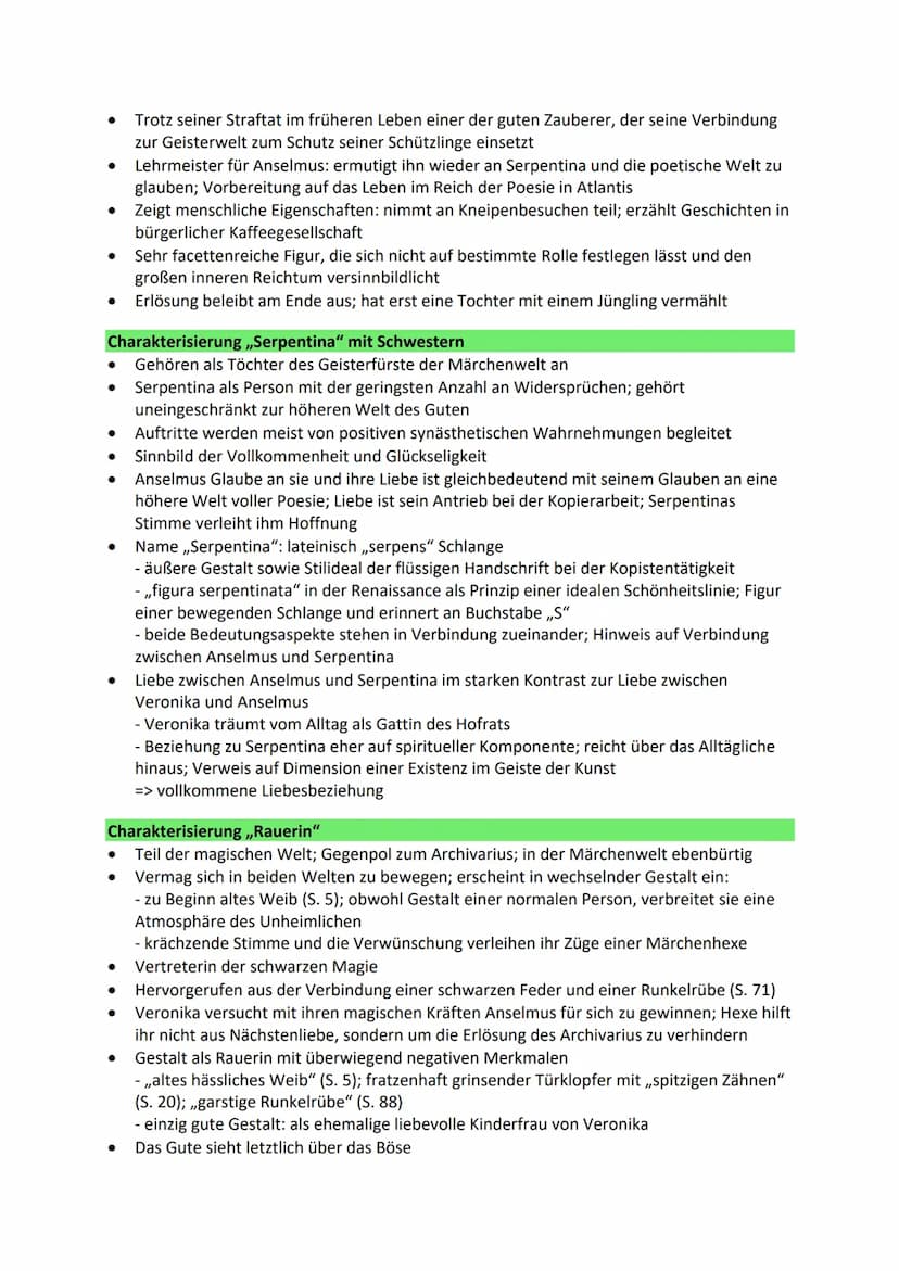 Der goldne Topf
Charakterisierung ,,Anselmus"
• Tollpatschiges Verhalten; hadert mit seiner Ungeschicklichkeit (S. 7)
Bemitleidet sich selbs
