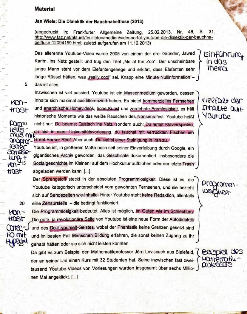 Klausur unter Abiturbedingungen
Aufgabenart:
Erörterndes oder gestaltendes Erschließen pragmatischer Texte - Texterörterung oder
adressatenb
