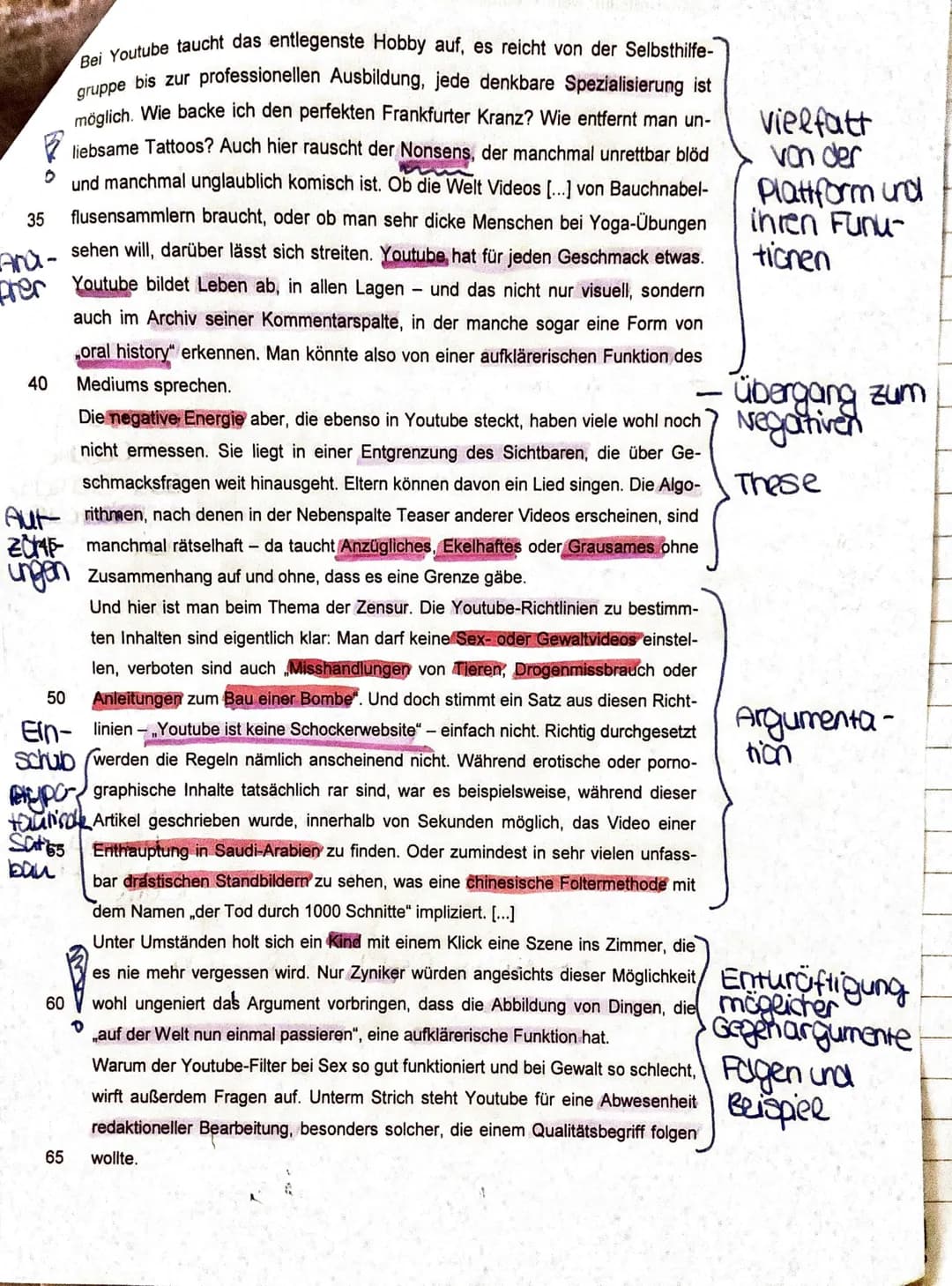 Klausur unter Abiturbedingungen
Aufgabenart:
Erörterndes oder gestaltendes Erschließen pragmatischer Texte - Texterörterung oder
adressatenb