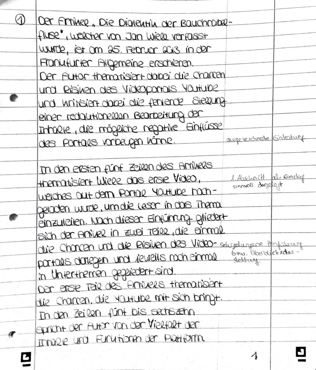 Klausur unter Abiturbedingungen
Aufgabenart:
Erörterndes oder gestaltendes Erschließen pragmatischer Texte - Texterörterung oder
adressatenb