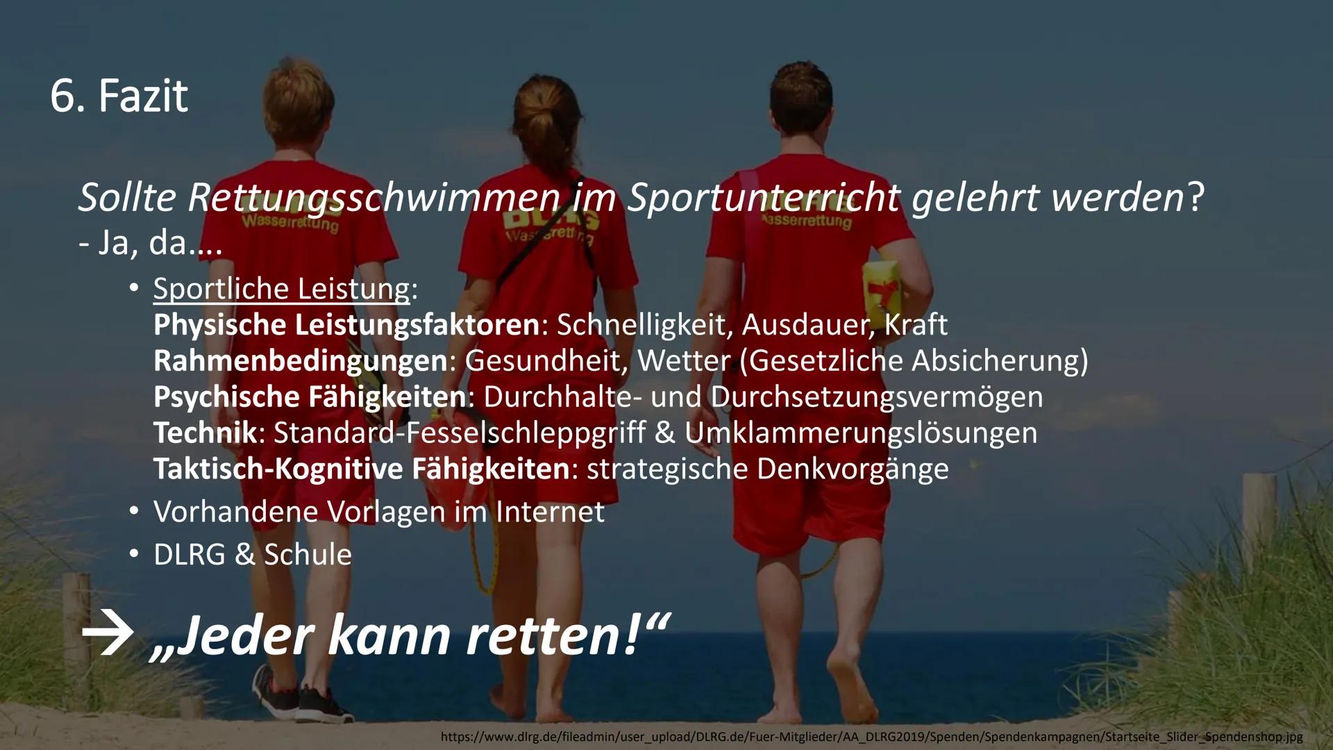 -Gymnasium
Leistungskurs Sport
Fachlehrer: Herr
Handout GFS: Rettungsschwimmen
1. Leitfrage: Sollte Rettungsschwimmen im
Schwimmunterricht g