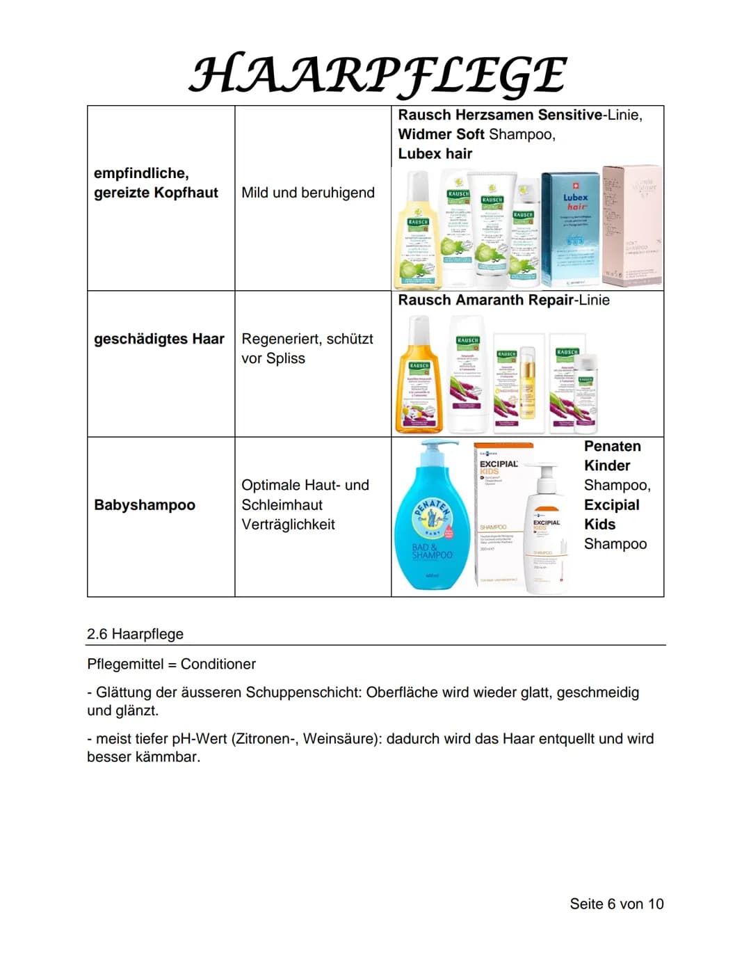 HAARPFLEGE HAARPFLEGE
Inhaltsverzeichnis
1 Allgemeines über Haar.
1.1 Anatomie
1.2 Funktion....
1.3 Unterteilung
1.4 Wachstumszyklus...
2 Er