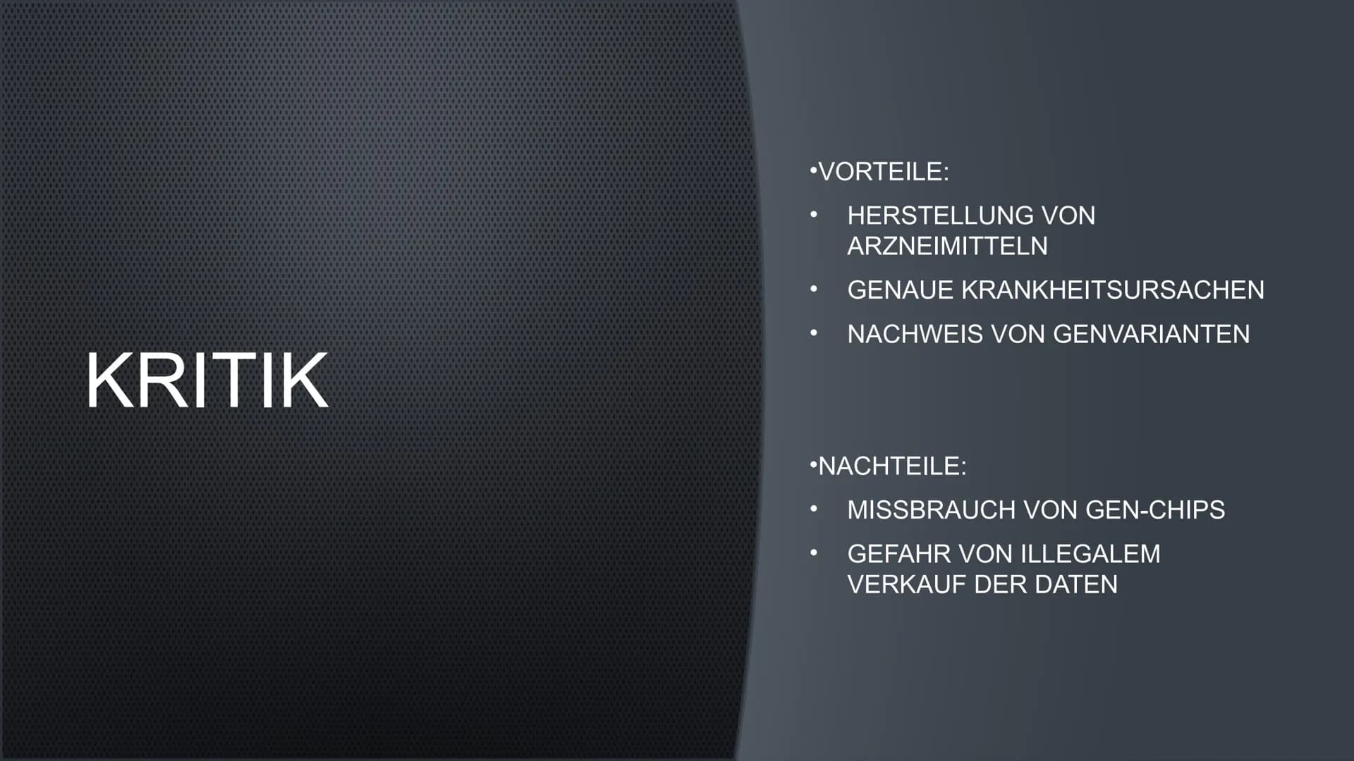 DNA-CHIPS
NOAH UND LUKE
AFFYMETRIX
N:
GeneChip®
Human Genome
U133 Plus 2.0
5000 19
GAMPLES INHALTSVERZEICHNI
S
•1. HUMANGENOMPROJEKT
(ALLGEM