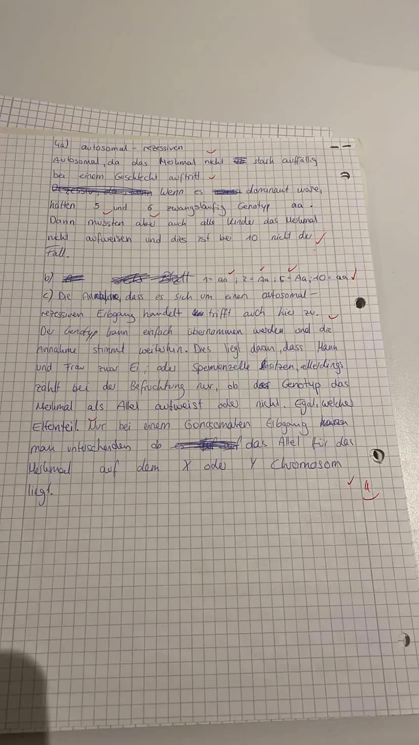 Biologiearbeit Nr. 2
Kl. 10b
Name: Eva
Pflane 1:
26.05.2023
Punkte: 32/38
Note: 1-2
m: 1
1. Züchtung von Rebsorten (9 P) a
Ein Winzer hat ei