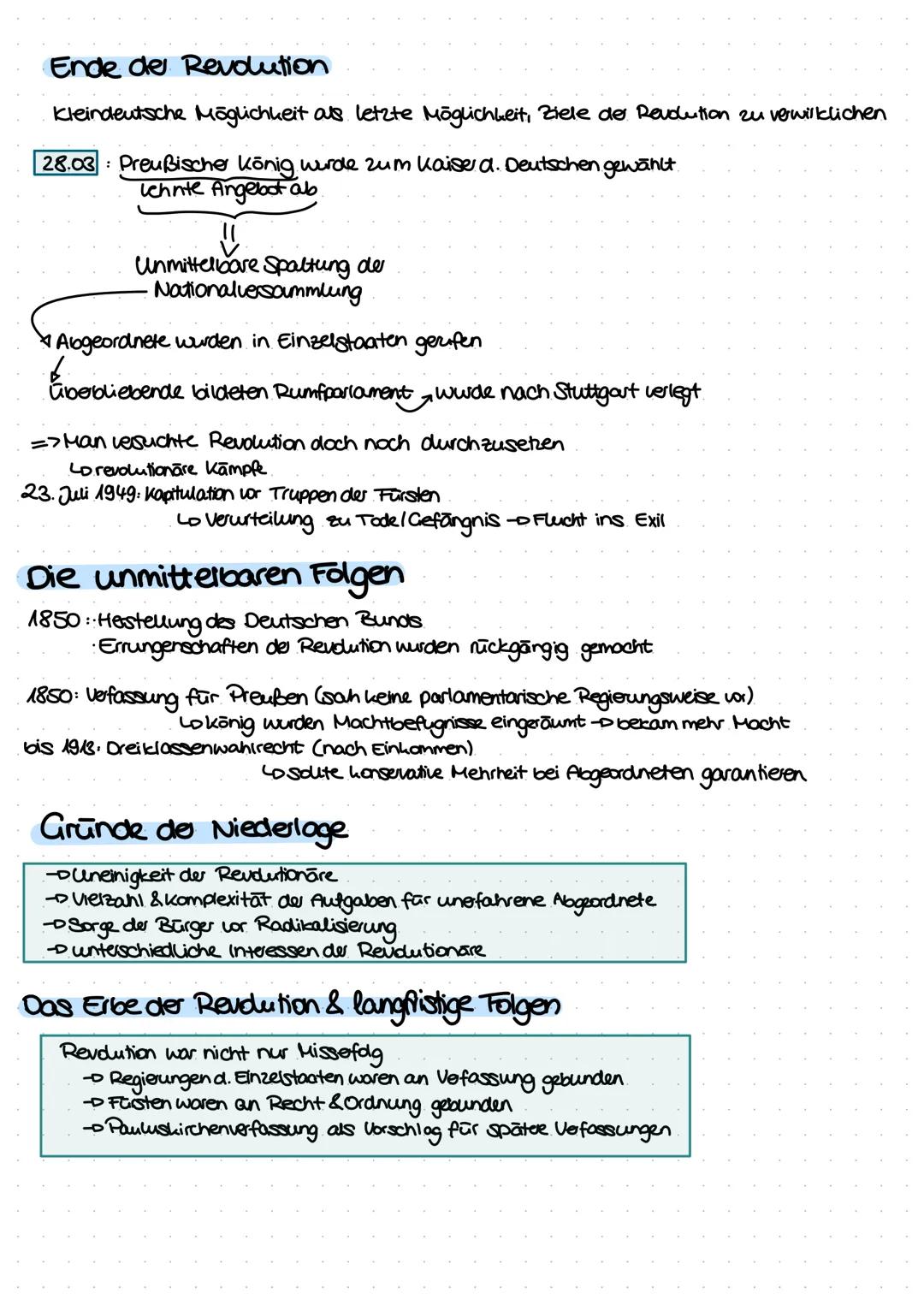 Proletariat Albeitos
DIE DEUTSCHE REVOLUTION 1848
Ursachen & Träger der Revolution in Deutschland
•Kontroverse zwischen liberalen & national
