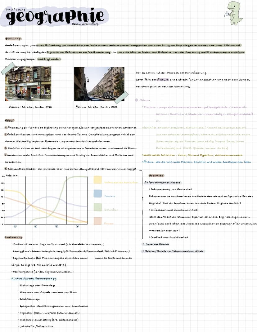 Gentrifizierung
geographie
Bedeutung von Gentrifizierung
„Die Verdrängung einkommensschwächerer Haushalte durch wohlhabendere Haushalte in i