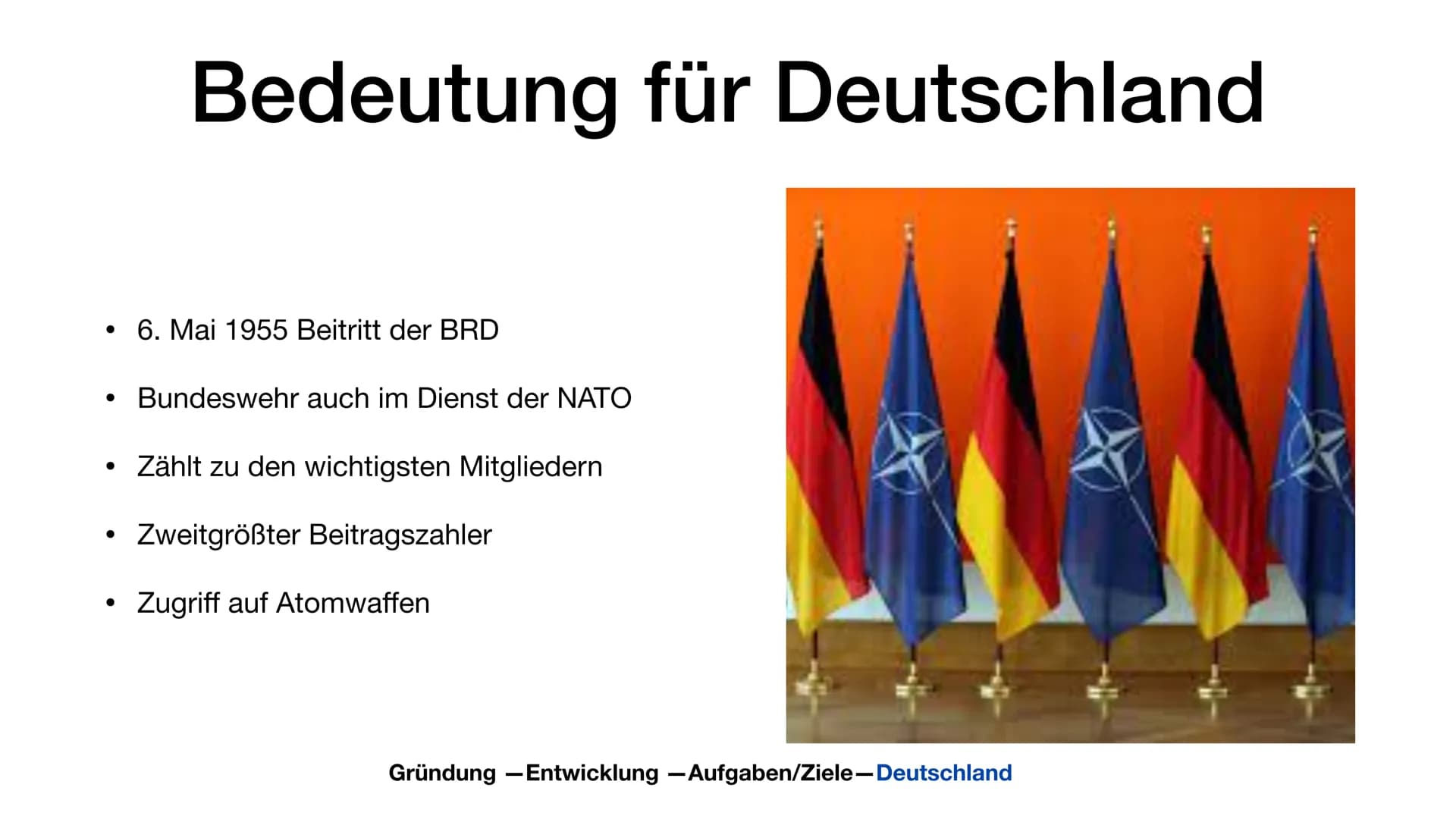 ΝΑΤΟ
Marijke Vervoort Gründung
●
●
Überblick
Geschichte
Gliederung
Gründung - Entwicklung -Aufgaben/Ziele-Wichtige Einsätze-Deutschland
Entw