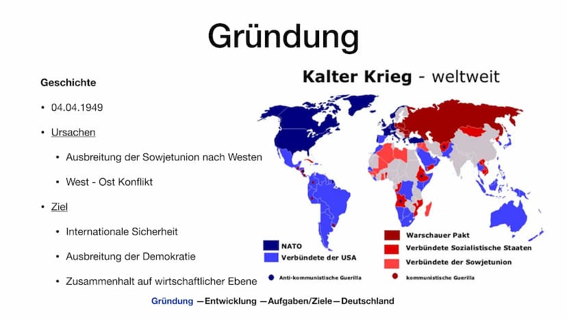 ΝΑΤΟ
Marijke Vervoort Gründung
●
●
Überblick
Geschichte
Gliederung
Gründung - Entwicklung -Aufgaben/Ziele-Wichtige Einsätze-Deutschland
Entw