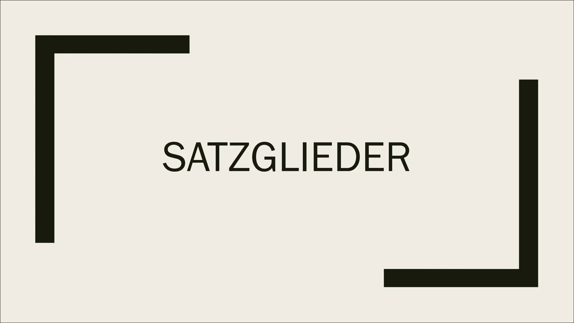 SATZGLIEDER Inhalt
■ Subjekt
Prädikat
Objekt
Adverbiale Bestimmung
Attribut Subjekt
Sagt aus wer oder was etwas tut
Ist entweder
ein Nomen
-