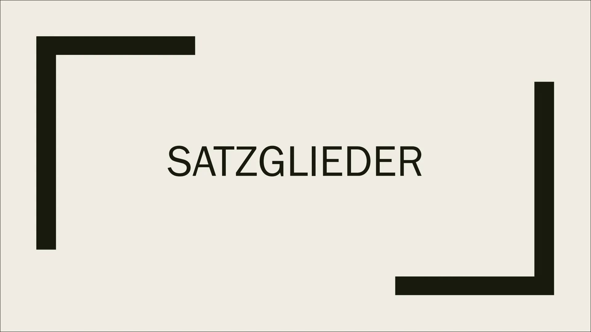 SATZGLIEDER Inhalt
■ Subjekt
Prädikat
Objekt
Adverbiale Bestimmung
Attribut Subjekt
Sagt aus wer oder was etwas tut
Ist entweder
ein Nomen
-