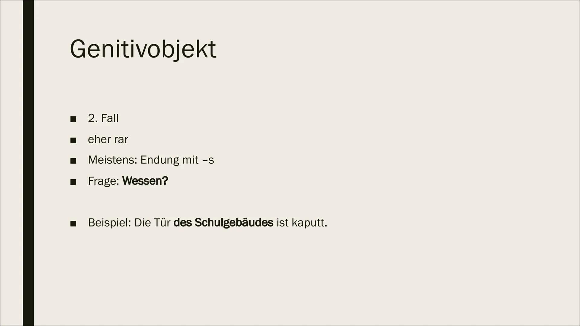 SATZGLIEDER Inhalt
■ Subjekt
Prädikat
Objekt
Adverbiale Bestimmung
Attribut Subjekt
Sagt aus wer oder was etwas tut
Ist entweder
ein Nomen
-