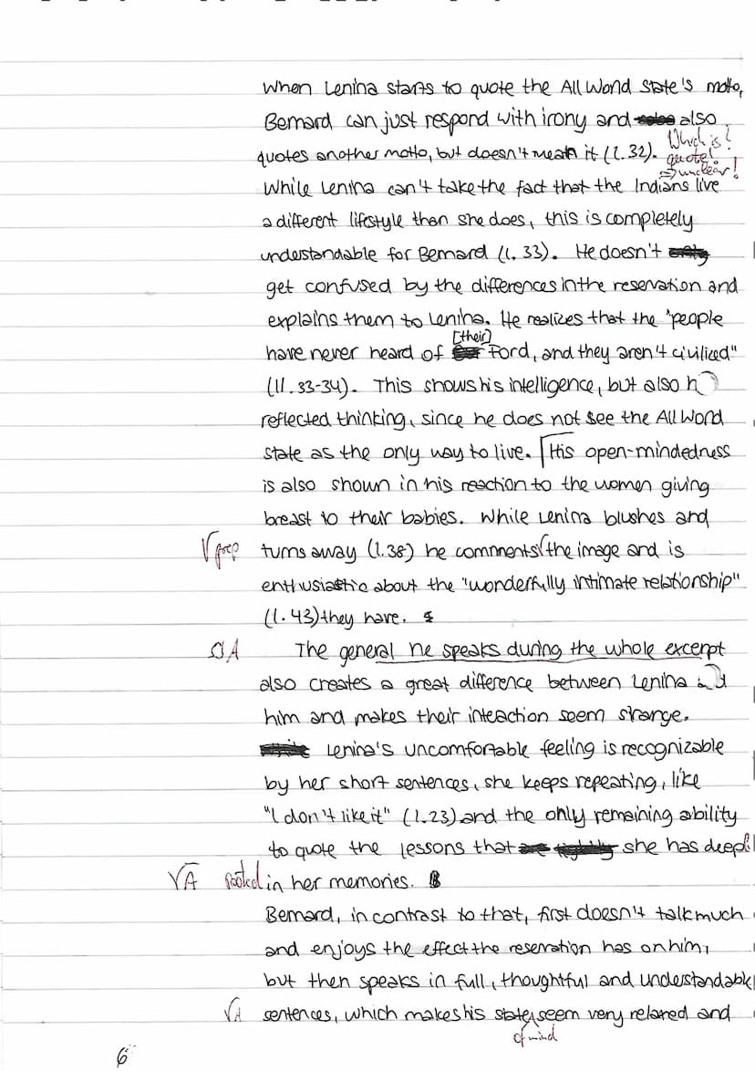 5
10
15
20
25
30
35
40
45
50
55
Written Exam
Extract from Aldous Huxley's novel "Brave New World"
Bernard and Lenina are taken to the pueblo