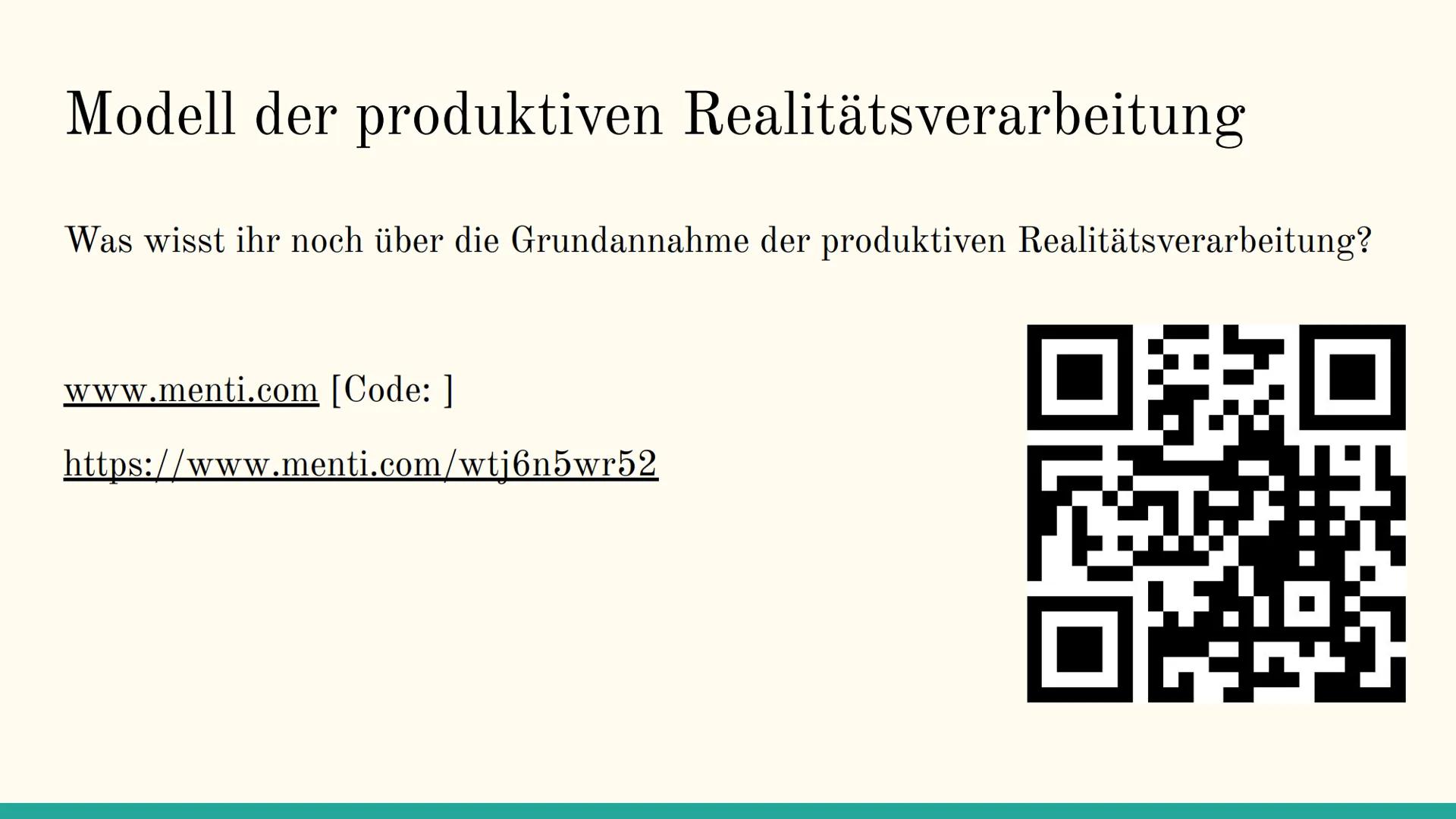 Das Modell der
produktiven
Realitätsverarbeitung
Nach Klaus Hurrelmann Inhaltsverzeichnis
1. Grundannahmen
2. Produktive Realitätsverarbeitu