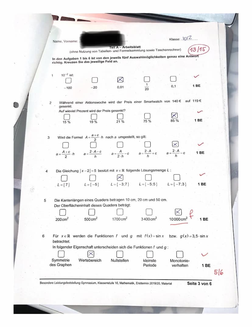 Sächsisches Staatsministerium
für Kultus
Schuljahr 2019/20
Besondere Leistungsfeststellung Mathematik
-ERSTTERMIN-
Material für Schüler
Allg