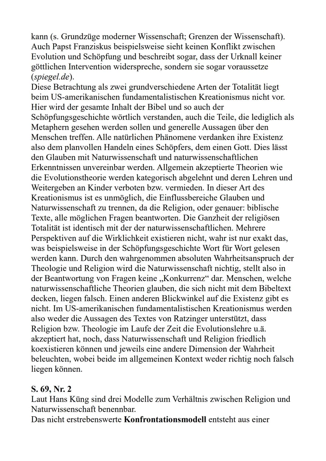 5. Sinnvolle Partnerschaften S. 68/69
S. 69, Nr.1
Um den Text ,,Vom Konflikt zum Dialog" zu diskutieren, müssen zunächst
seine Kernaussagen 