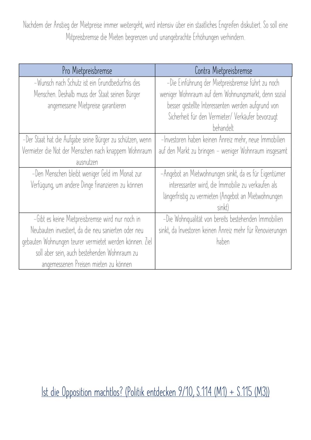 Gemeinschaftskundearbeit Nr.2
Wer trifft im Land die Entscheidungen? (Politik entdecken 9/10, S.110)
Bundestag, Bundespräsident, Bundeskanzl