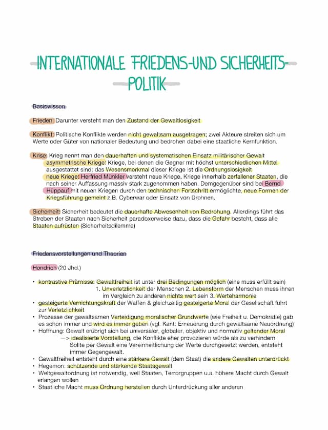 Know Internationale Friedens- und Sicherheitspolitik, Globalisierung  thumbnail