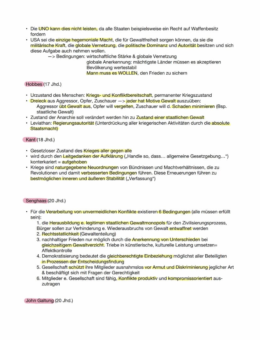 INTERNATIONALE FRIEDENS-UND SICHERHEITS-
Basiswissen
-POLITIK
Frieden: Darunter versteht man den Zustand der Gewaltlosigkeit
Konflikt: Polit