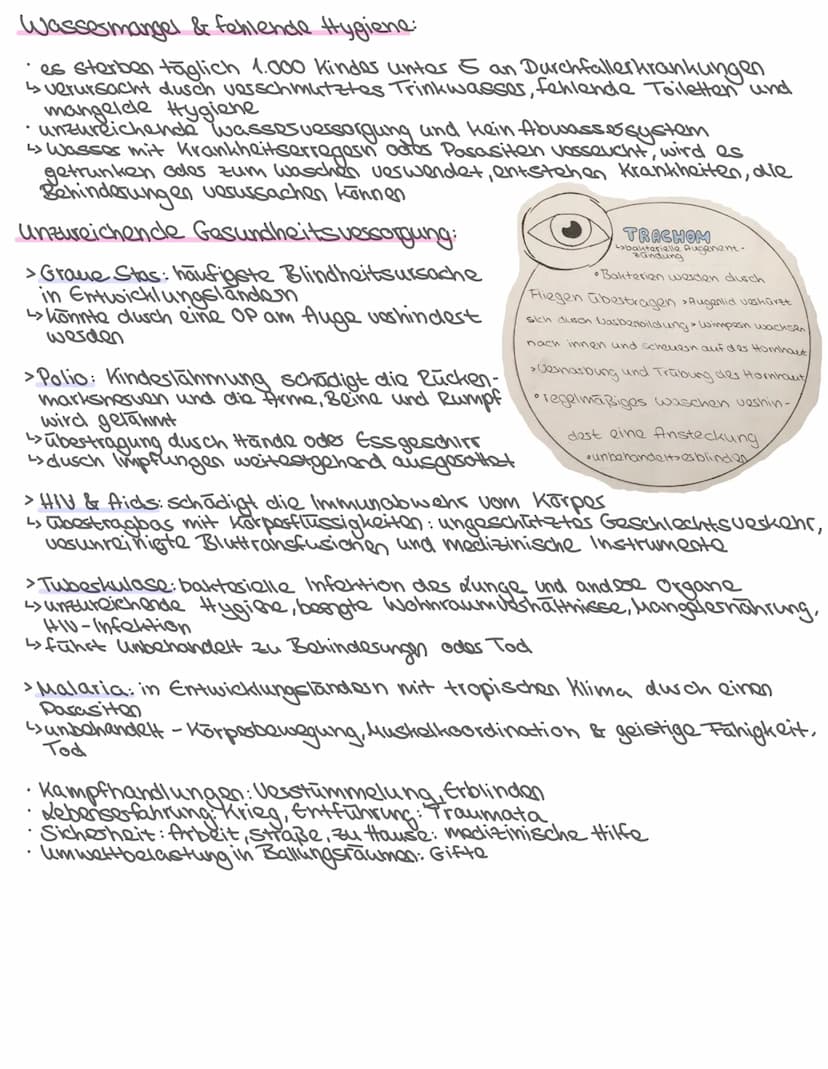 Sowi-Arbeit
-Definition Menschen mit Behinderungen
-Arten von Behinderungen
- Wann können Behinderungen verworben" werden
- Ursachen in Entw