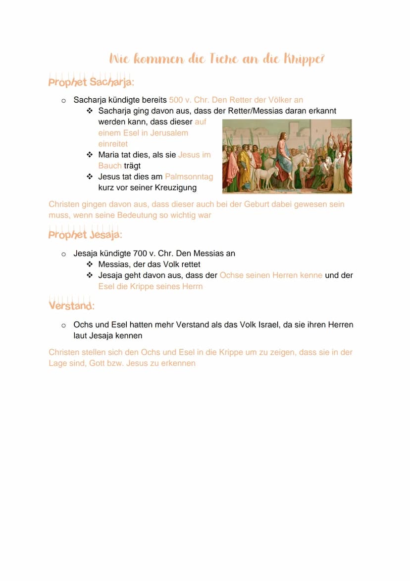 Gebuntsgeschichten Jesu
Zusammenfassung Geburtsgeschichte nach Lukas:
DIE ANKÜNDIGUNG DER GEBURT JESU:
O Als Maria im sechsten Monat schwang