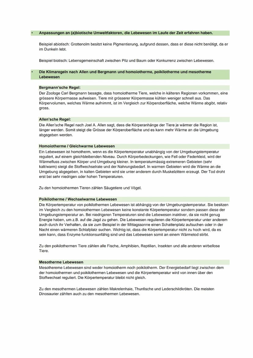 Botanik und Ökologie
Bedeutung, Eigenschaften und Lebensweise der Algen, Moose, Farne und Blütenpflanzen und die
schrittweise Anpassung der 